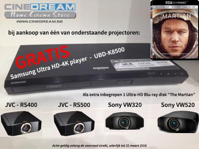 Super Ultra-HD player aktie - geldig tot 31 maart 2016 of zolang de voorraad strekt